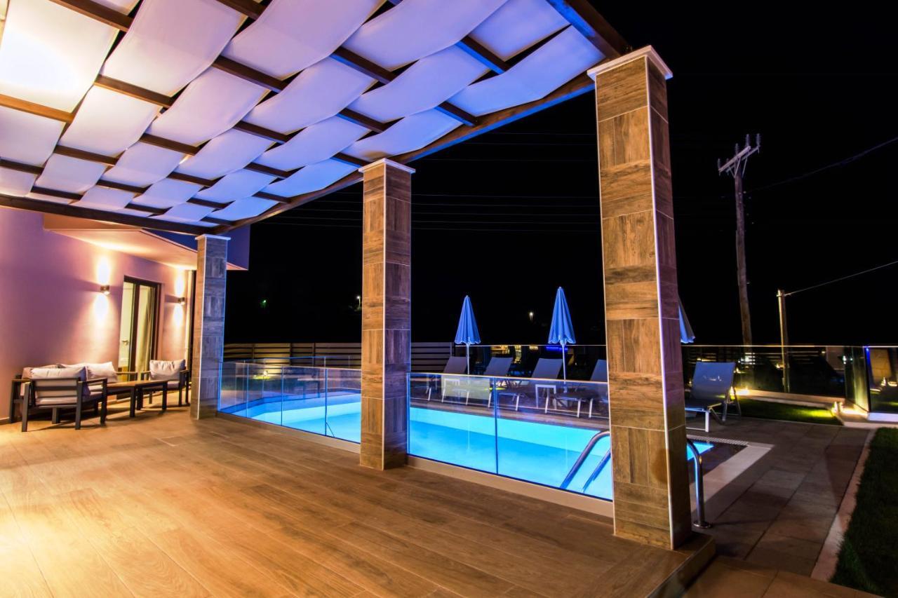 Villa Anthi, A Modern Villa With Salted Water Pool,Hot Tub & Bbq! Rethymno  ภายนอก รูปภาพ